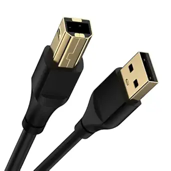 USB Printer Cable 1.5 Mtr (Black \ White)