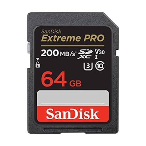 Sandisk Camera Card Extreme Pro SDHC 200 MB/S UHS 64GB (SDSDXXU-064G-GN4IN)