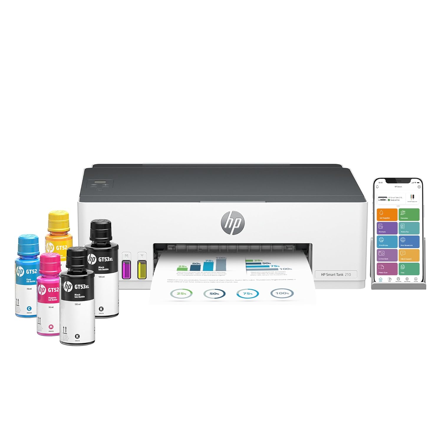 HP Smart Tank 210 Single Function WiFi Colour Printer