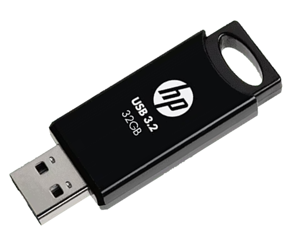 Pendrive - 7Z375AA#ACJ 712w 64GB USB 3.2 Flash Drive- Black - HP