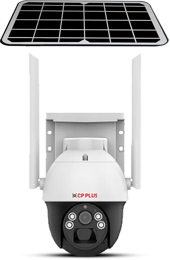 CP PLUS CP-Z44R 4MP 4G Solar Panel and 18000maH Battary, Pan Tilt Zoom, Water Proof, Security Camera (1 Channel)